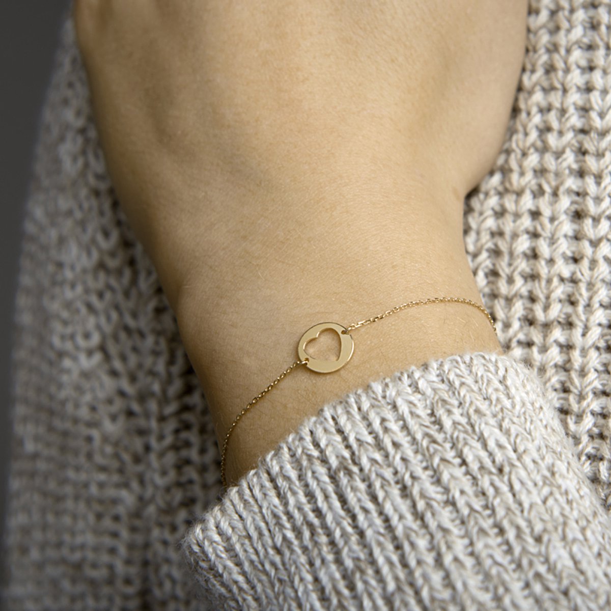 Armband Hart 16,5 - 17,5 - 18,5 Cm