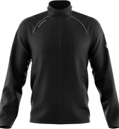 Masita | Softshell Jas Heren - Water en Windafstotend - Fleece Binnenkant - Muts in Kraag - BLACK - XXL