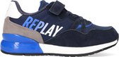 Replay Blazen Lage sneakers - Leren Sneaker - Jongens - Blauw - Maat 28