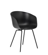 About a Chair AAC 26 - gepolijst aluminium - zwart