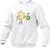 Crypto Kleding - Bitcoin MoneyBag #2 - Trader - Investing - Investeren - Aandelen - Trui/Sweater