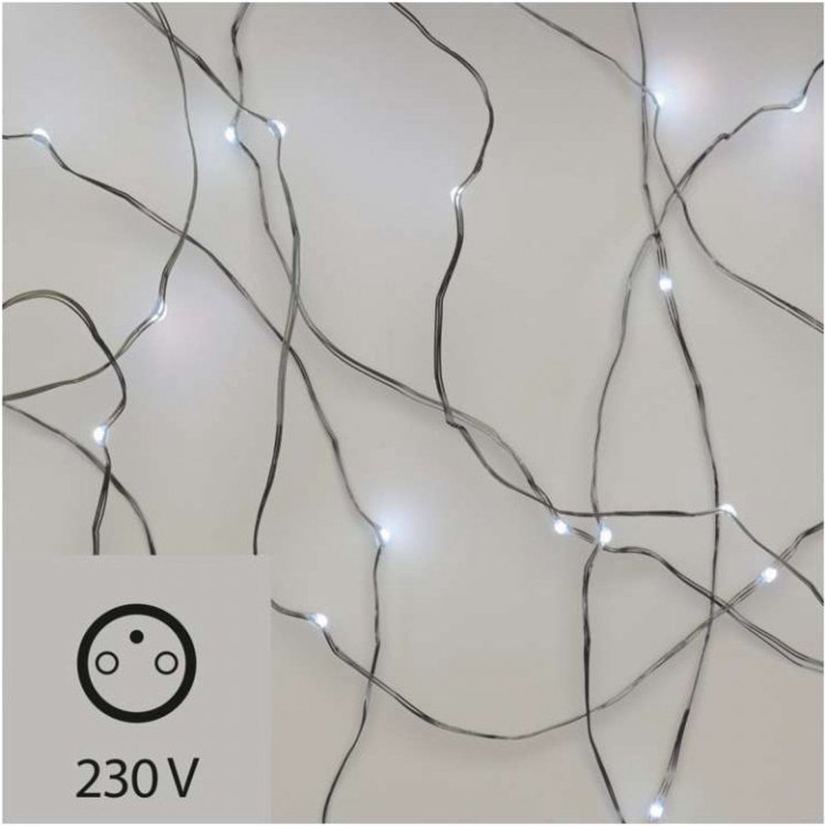 EMOS Nano Metaaldraad Kerstboomverlichting | met timer | 4 meter verlichte lengte - 2.4W Daglicht 6500K | Voor buiten