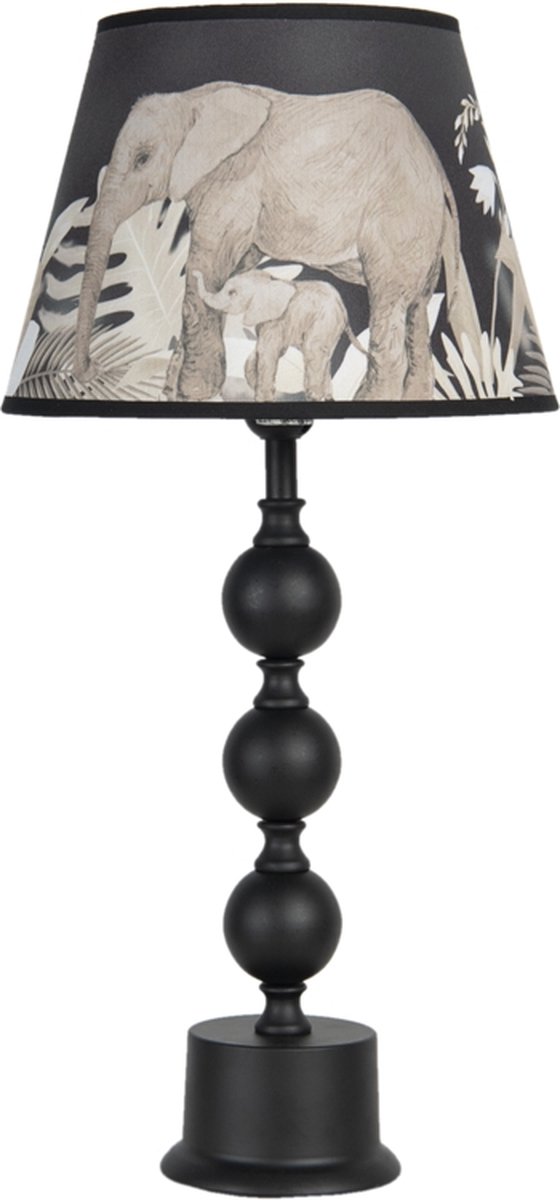 Tafellamp - Tafellamp Slaapkamer - Tafellampen - Cadeau - Grijs - 57 cm hoog