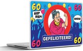 Laptop sticker - 10.1 inch - Verjaardag - 60 Jaar - Jubileum - 25x18cm - Laptopstickers - Laptop skin - Cover