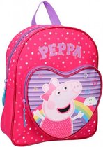 rugzak Peppa Pig hart 7 liter polyester roze/paars