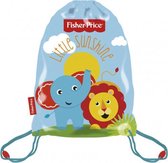 gymtas junior 33 x 44 cm polyester blauw