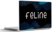 Laptop sticker - 17.3 inch - Feline - Pastel - Meisje - 40x30cm - Laptopstickers - Laptop skin - Cover