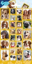 stickerset Dogs junior papier geel 26 stuks