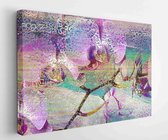 Canvas schilderij - Abstract Floral Design Elements Background Wall Tile Or Wall Paper Design.     1277860321 - 50*40 Horizontal