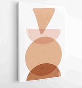 Canvas schilderij - Abstract organic shape Art design for poster, print, cover, wallpaper, Minimal and natural wall art. Vector illustration. 1 -    – 1827200498 - 80*60 Vertical