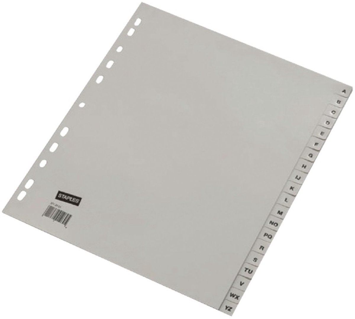 Ahrend Ofc-tab1 Tabbladen A4 A - Z Grijs / Set 20 Stuks