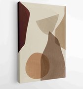 Canvas schilderij - Abstract organic shape Art design for poster, print, cover, wallpaper, Minimal and natural wall art. Vector illustration. 1 -    – 1825846475 - 115*75 Vertical