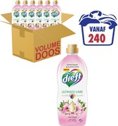 Dreft Wasverzachter Pink Bloom - 6 x 1 liter - Voordeelverpakking - (240 wasbeurten)