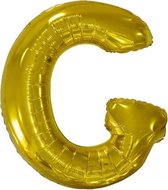 letterballon G folie 86 cm goud