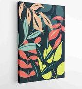 Canvas schilderij - Abstract art nature background vector. Modern shape line art wallpaper 1 -    – 1933708193 - 115*75 Vertical