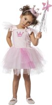 Wilbers - Dans & Entertainment Kostuum - Libretto Ballerina Roze - Meisje - roze - Maat 128 - Carnavalskleding - Verkleedkleding