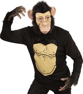 Widmann - Aap & Gorilla & Baviaan & King Kong Kostuum - Grappige Chimpansee - Man - Zwart - XL - Carnavalskleding - Verkleedkleding