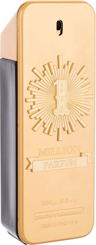 Paco Rabanne 1 Million - 200 ml - parfum spray - pure parfum voor heren
