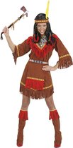 Widmann - Indiaan Kostuum - Indiaanse Jurk Kostuum Vrouw - Bruin - Large - Carnavalskleding - Verkleedkleding