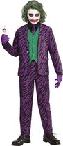 Widmann - Joker Kostuum - Classy Joker - Jongen - paars - Maat 164 - Carnavalskleding - Verkleedkleding
