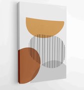 Canvas schilderij - Abstract organic shape Art design for poster, print, cover, wallpaper, Minimal and natural wall art. Vector illustration. 2 -    – 1834428166 - 115*75 Vertical