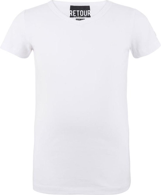 Retour T-shirt Jeans Garçon - Blanc - Taille 140