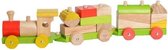 Trein blokken hout multicolor