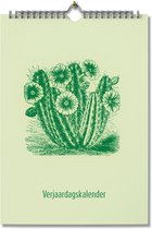 Editoo Cactus - Verjaardagskalender - A4 - 13 pagina's
