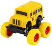 monstertruck schoolbus jongens 9 cm staal geel