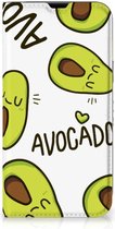 Mobiel Bookcase Valentijn Cadeautje Haar Geschikt voor iPhone 13 Smart Cover Hoesje Avocado Singing