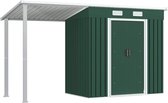 Everest Tuinschuur met verlengd dak 346x121x181 cm staal groen