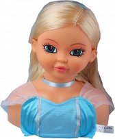 kappop meisjes 24 cm blauw