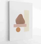 Canvas schilderij - Abstract organic shape Art design for poster, print, cover, wallpaper, Minimal and natural wall art. Vector illustration. 3 -    – 1833926551 - 50*40 Vertical