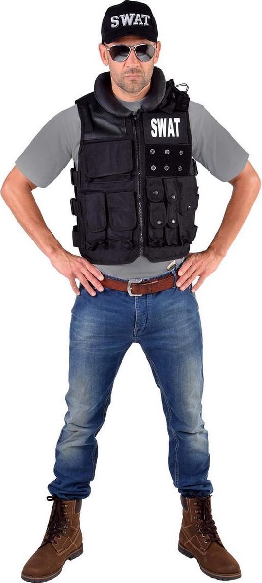 Magic Design Vest Swat Heren Polyester Zwart One-size | bol