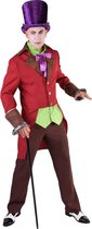Magic By Freddy's - Steampunk Kostuum - Bont Burlesque Steampunk - Man - Rood - Small - Halloween - Verkleedkleding