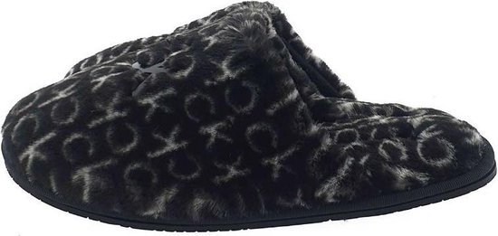 Calvin Klein Slipper Mule fur mono zwart, ,37 / 4