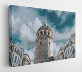 Canvas schilderij - Low angle photograph of concrete tower  -     2042109 - 50*40 Horizontal