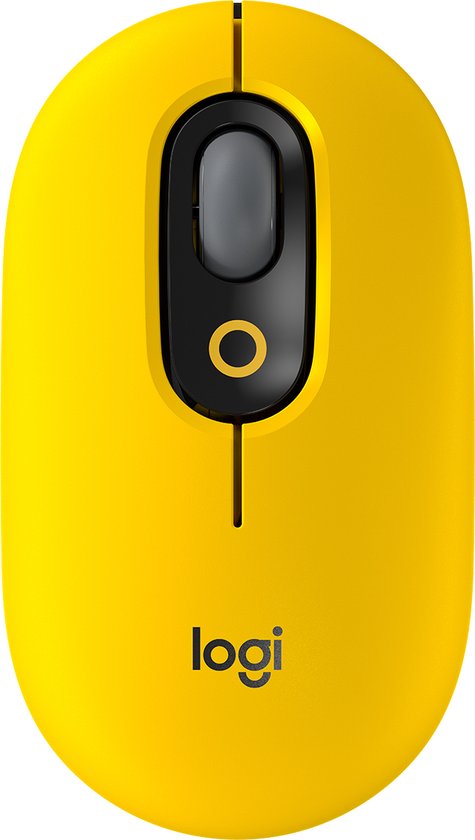 Logitech POP Mouse - Draadloze Emoji Muis met Bluetooth - Blast Yellow