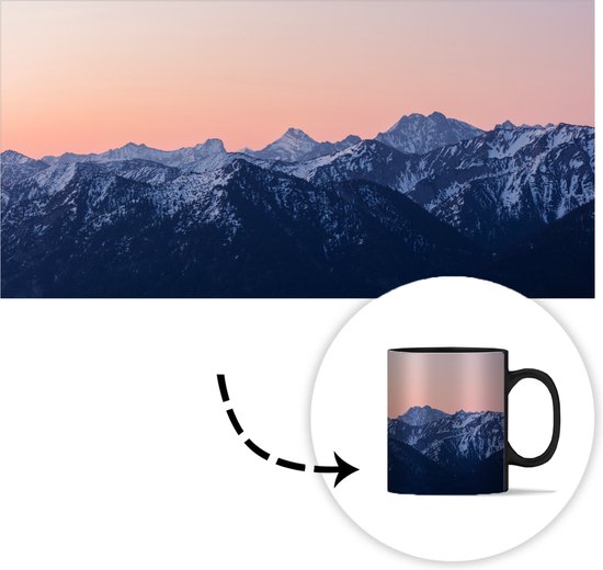 Mug magique - Photo sur tasse de chaleur - Alpes - Berg - Coucher de soleil  - Neige -... | bol.com