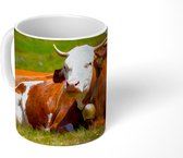Mok - Koeien - Bloemen - Alpen - 350 ML - Beker