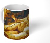 Mok - Koffiemok - Danaë - Schilderij van Rembrandt van Rijn - Mokken - 350 ML - Beker - Koffiemokken - Theemok