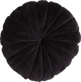 Hoyz | Flower Mattress Zwart | 40CM Diameter | Sierkussen Voor Woonkamer Of Slaapkamer | Rond Sierkussen