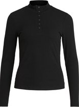 Vila T-shirt Viwonda High Neck L/s Top/su/r 14069539 Black Dames Maat - L