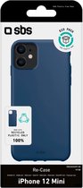 SBS Oceano Recycled TPU hoes iPhone 12 Mini, blauw