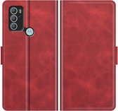 Deluxe Book Case - Motorola Moto G60s Hoesje - Rood