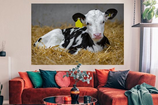 Happy Holidays Reindeer poster – Kerstdecoratie