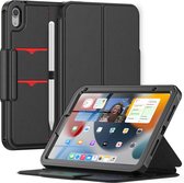 Cazy iPad Mini 6 2021 Hoes - 8.3 inch - Multi Hybrid Book Case - Zwart - Sleep/Wake functie – 3 Lagen Bescherming