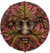 Something Different Muurdecoratie The Green man Round face Rood