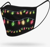 Duopack: Party light washable mondmasker - S / Stoffen mondkapjes met print / Wasbare Mondkapjes / Mondkapjes / Uitwasbaar / Herbruikbare Mondkapjes / Herbruikbaar / Ov geschikt / Mondmaskers