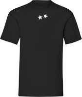 T SHIRT STARS BLACK (XL)